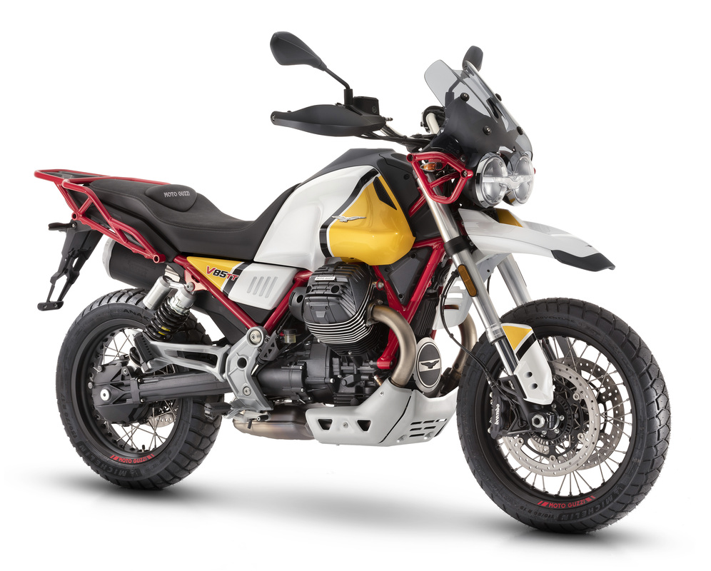 F&T Fahrzeug-Technik GmbH - Ihr Motorradhändler und Fachwerkstatt in Freital, Dresden, Sachsen und deutschlandweit - Moto Guzzi V85 TT - Ansicht vorn rechts